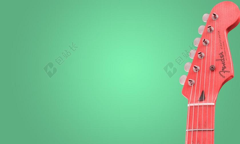 音乐 吉他 两种颜色组合 背景 音乐背景