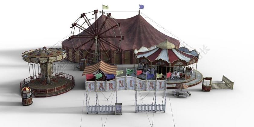 马戏团 年市场 BUDEN 摩天轮 传送带 链传送带 马戏团帐篷