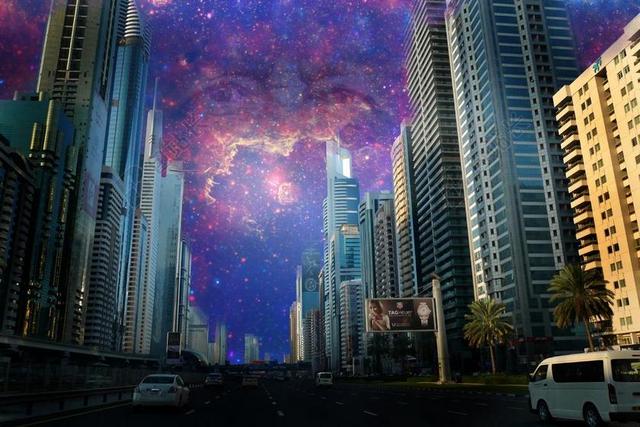 上帝的眼睛 上帝的脸 城市 大城市 全景 建设 架构 摩天楼