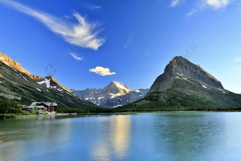 安装威尔伯 山古尔德 宝石冰川 许多冰川酒店 斯威夫特卡伦特湖