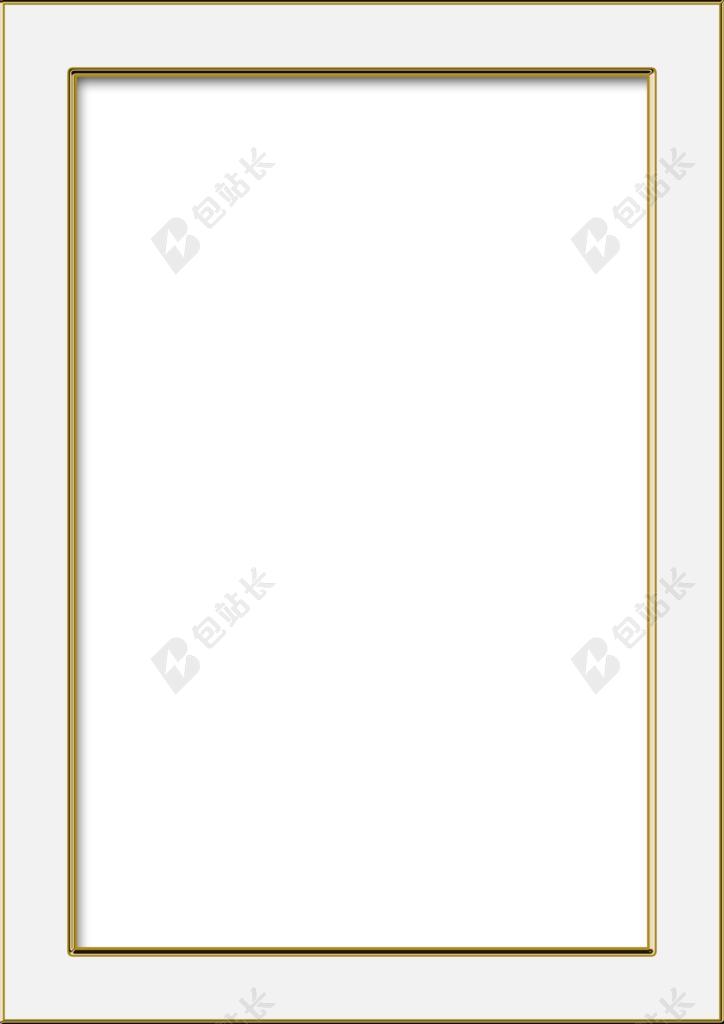 帧 相框 纵向 框架 白架 白 透明背景 图片 模板 小样