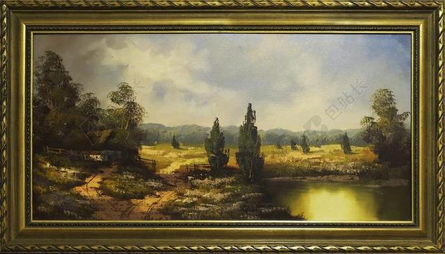 绘画 框架 景观 绘 艺术 图片框 老 浪漫 陷害 风景画