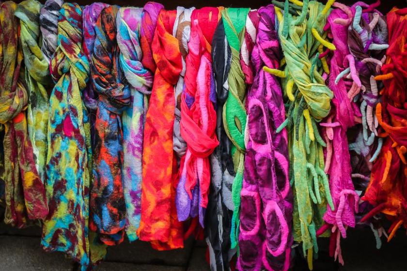 颜色 模式 围巾 布 蜡染布 羊毛 彩色 毛巾