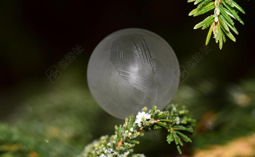泡沫 肥皂泡沫 冻结 冬天 冷 冰 冰冻泡泡 圣诞节 球