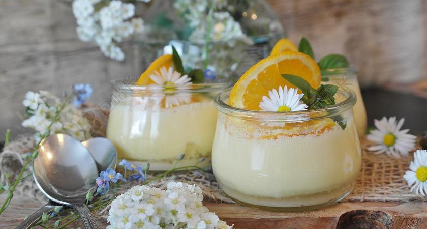 奶油 橙色淇淋 橘子 甜点 甜 美味 吃 美食 厨师 厨房