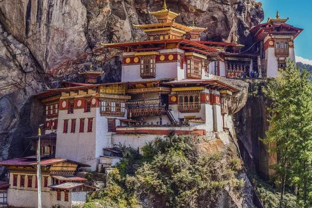 老虎巢 寺 不丹 一种之一 独特的 宗教 佛教 巢 帕罗