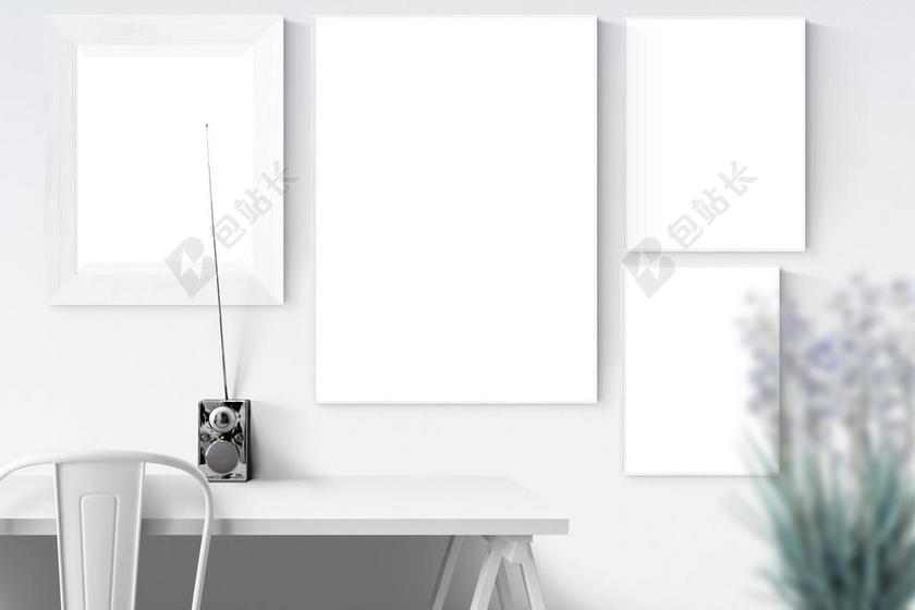 海报样 小样 海报 帧 模板 室内 照片 空白 空间