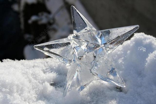 星号 博尔生活 雪 冰 弗罗斯特 冻结 冰晶 透明 雪花