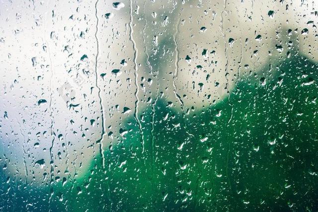 背景 水滴 雨滴 雨 过滤器 窗口 湿 玻璃 玻璃 滴