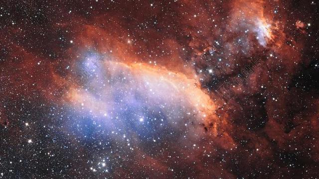 太空中星星和星云背景图片