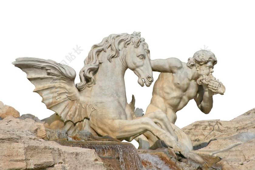 喷泉 大理石 白 马 架构 纪念碑 水 历史 石