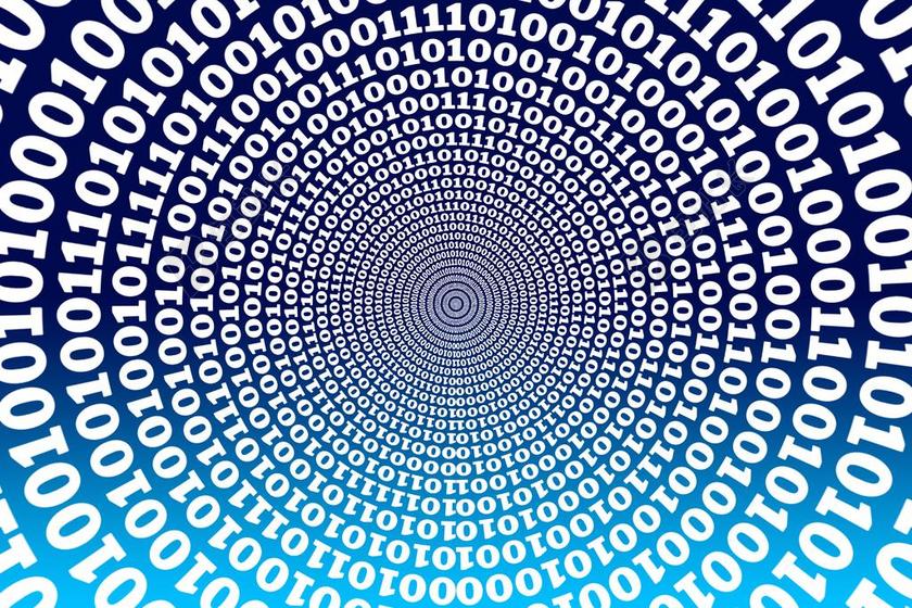 白色的数字圆环图案背景图片