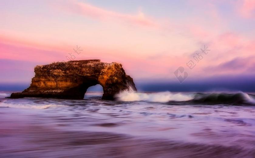 加利福尼亚州 拱 石 形成 海 海洋 太平洋 海滨 海滩