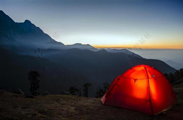 露营 旅行 日出 冒险 自然 假期 徒步旅行 山 景观