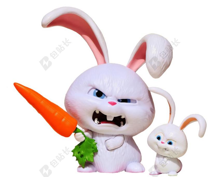 野兔 邪恶 雪球 电影 宠物 滑稽 可爱 搞笑 动物