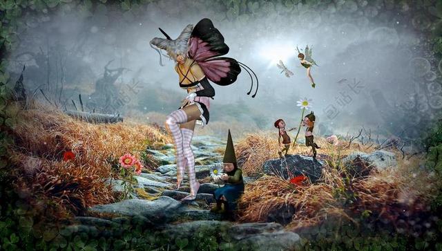 幻想 童话故事 小精灵 作曲 性质 景观 神奇 女性 童话