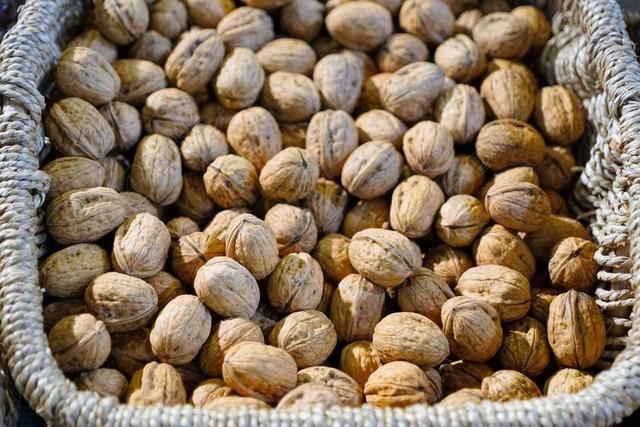 核桃 美味 秋季 坚果 健康 食品 水果盘 壳 营养 吃