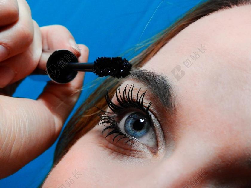 面对 眼睛 学生 睫毛 女子 女性 人 化妆 融化了