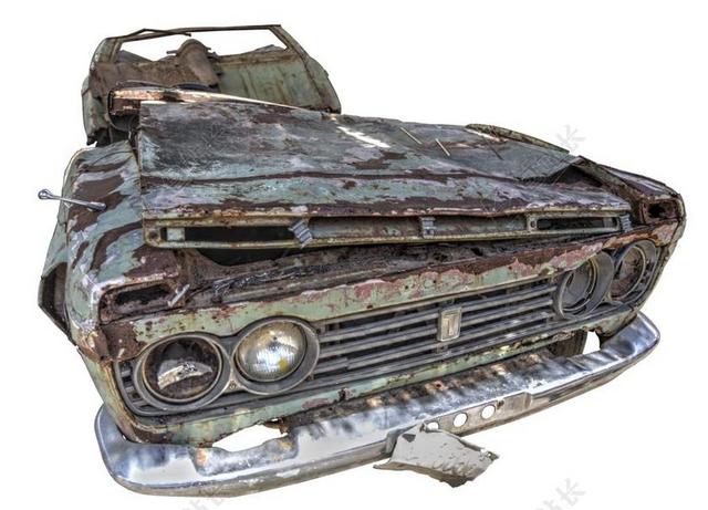 汽车 残骸 老车 OLDTIMER 废钢 破碎 不锈钢 生锈