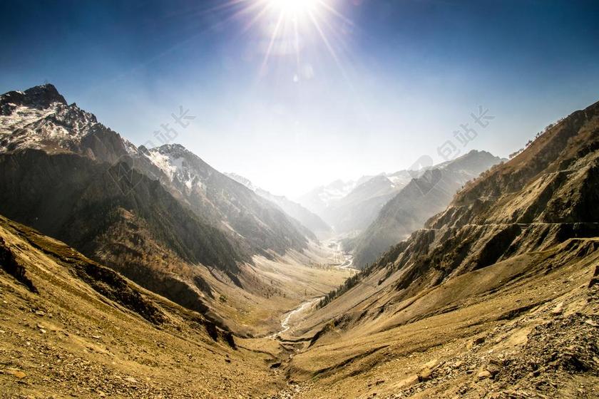 山 秋 丰富多彩的天空 颜色 秋天的颜色 景观 克什米尔 谷