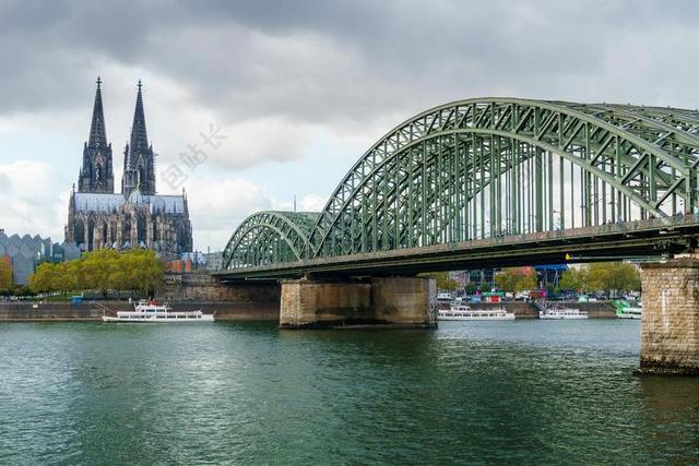 科隆 科隆大教堂 莱茵 HOHENZOLLERN 桥 架构 铁路