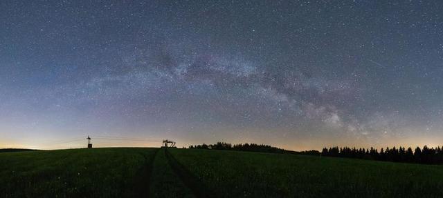 银河系 全景 阿斯特罗 夜 繁星点点的天空 明星 夜晚的天空