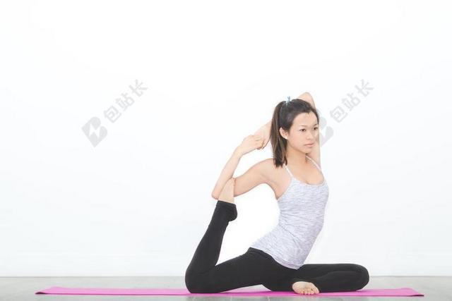 人 女子 瑜伽 防滑垫 冥想 物理 健身 健康 生活方式