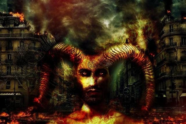 魔鬼 混乱 恶魔 火焰 地狱 烧 消防 发炎 布鲁尔