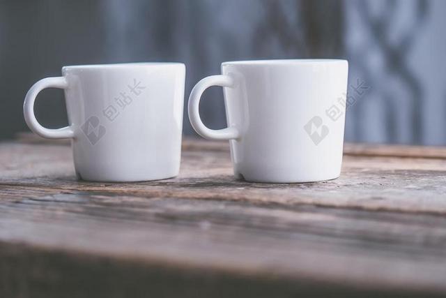 模糊 陶瓷杯 特写 咖啡杯 杯 深度的字段 重点 木 表面