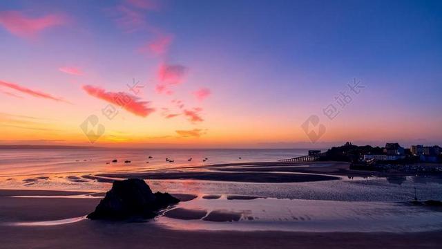 海景 日出 水 景观 海 海滩 假期 海岸 阳光 地平线