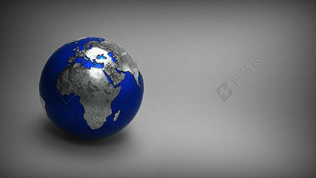 蓝白教育地理3D模型地球球型模型背景图片