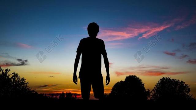 剪影 人 男子 人的 日落 皮影戏 背光 光 头 简介