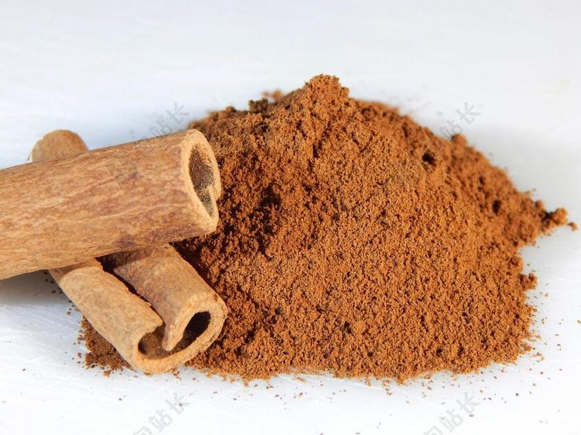 肉桂 支 地面 香料 食品 成分 棕色 调味品 粉 烹饪