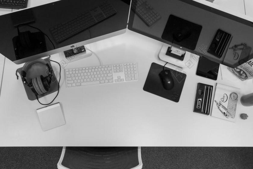 MAC 桌面 计算机 显示器 键盘 鼠标 头戴式耳机 对象