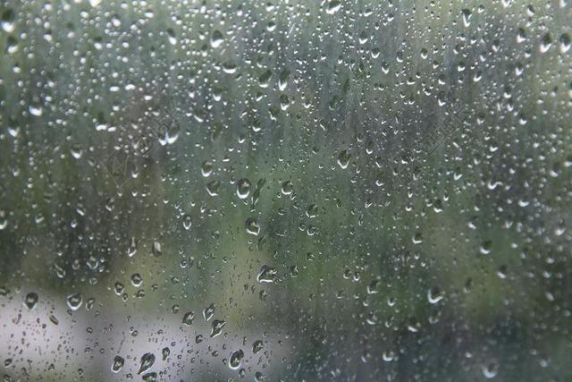 雨珠 玻璃 雨色
