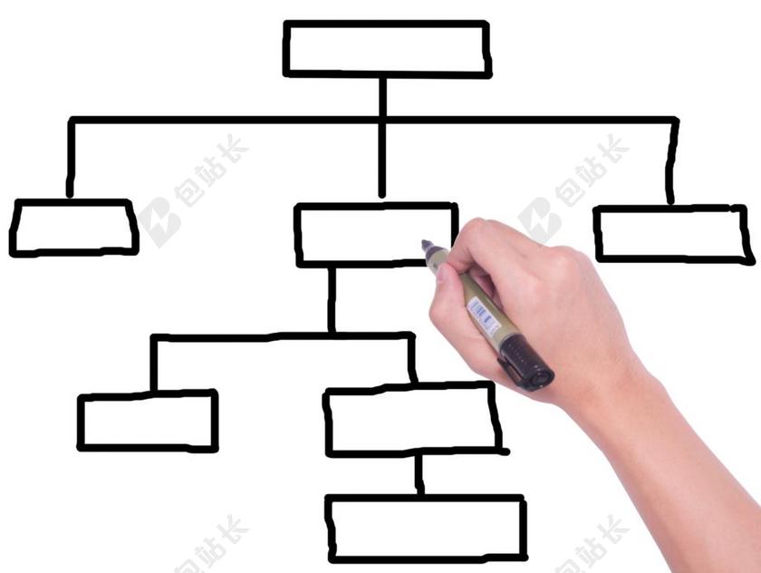 网站地图 谱系 网站的层次结构 透明背景