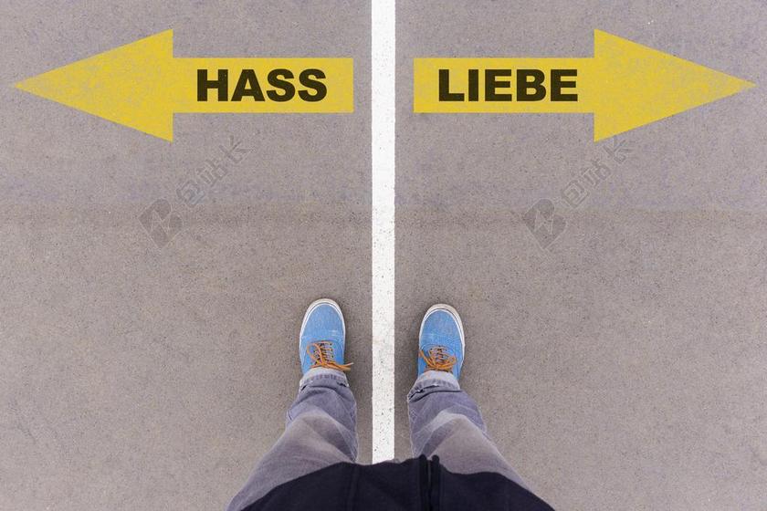 爱 恨 德国 文本 语言 写入 字母 迹象 符号 书法