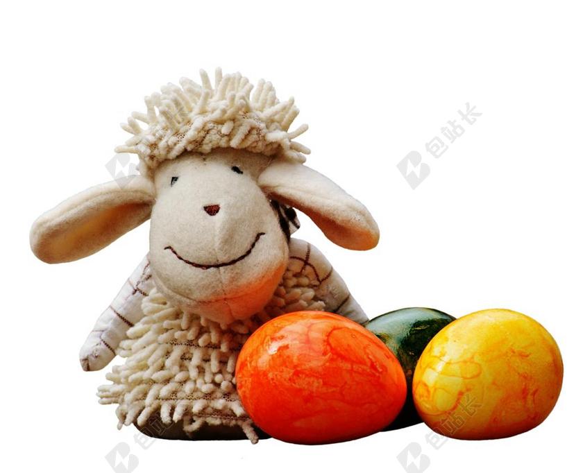 羊 蛋 丰富多彩 春天 复活节 装饰 数字 甜