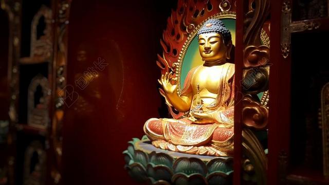 禅房佛佛教宗教神秘的虔诚背景图片