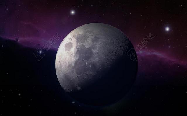 月球 满月 月光 明星 星雾 关闭 天空 夜 天文学