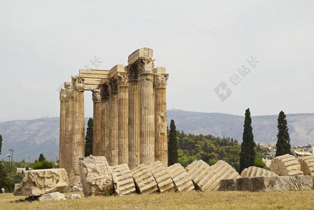 雅典 希腊 HELLAS 希腊语 观光 夏季 地中海 架构