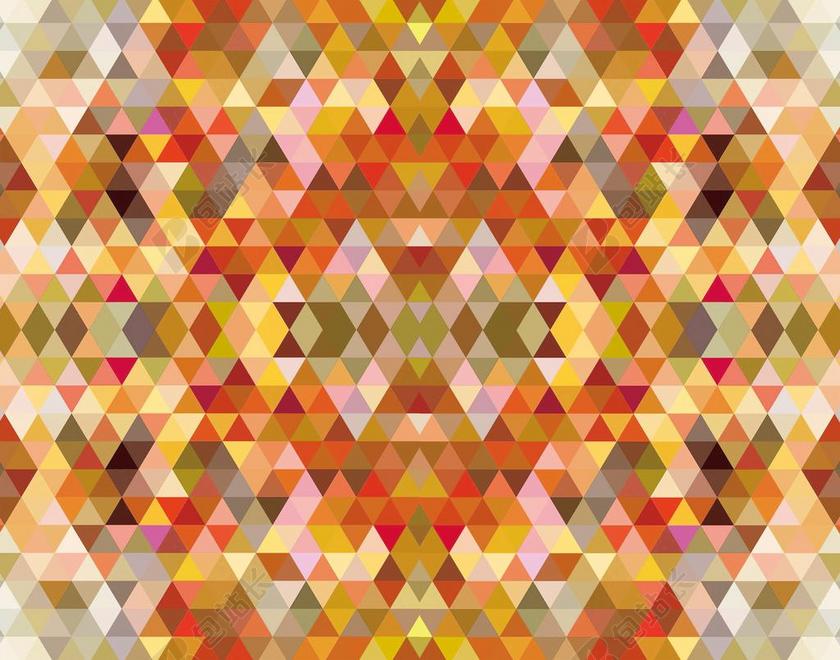 秋叶 抽象 几何 背景 三角形 设计