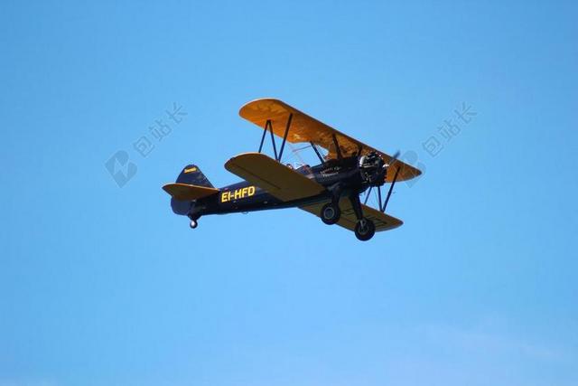 双翼飞机 航展 显示 飞机 复翼飞机 螺旋桨 航空 飞行