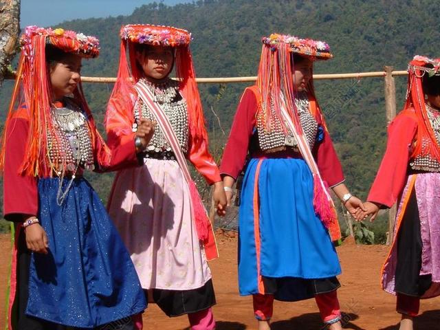 部落 人的本性 自然 传统的 人 民族 妇女 本机 女孩