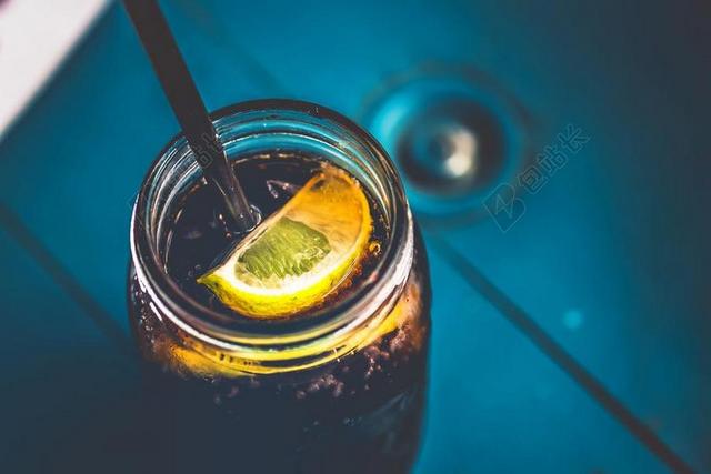 焦 柠檬 可乐 喝 玻璃 玻璃 罐 液体 清爽 甜