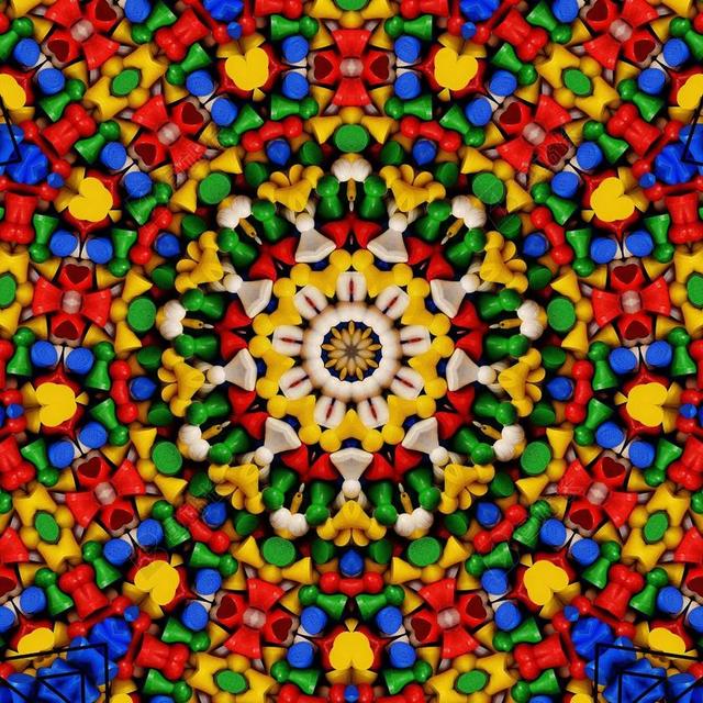 万花筒 数字 艺术 模式 橙 丰富多彩 春天的色彩 壁纸
