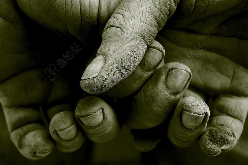 手 工作 手指 脏 园艺 人的 园丁