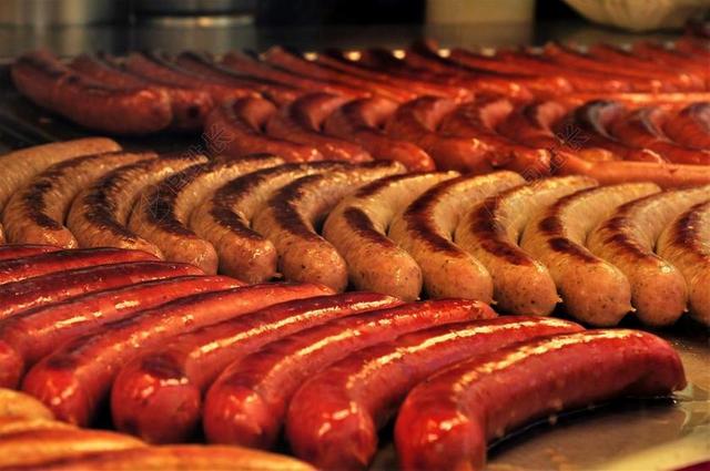 享用BRATWURST 烤香肠 烧烤 香肠 烤架 不锈钢 肉