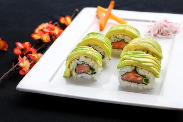 寿司 日本食品 日语 结合 食品 东方 美食 三文鱼