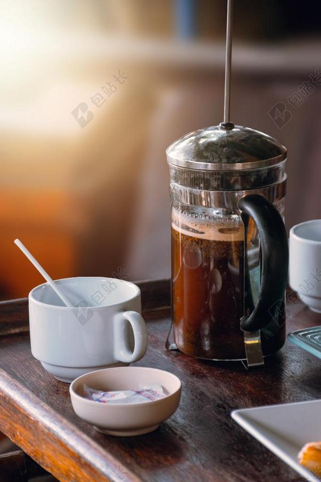 水壶 法语 塞 按 活塞 咖啡 咖啡厅 酒吧 杯子 瓷器